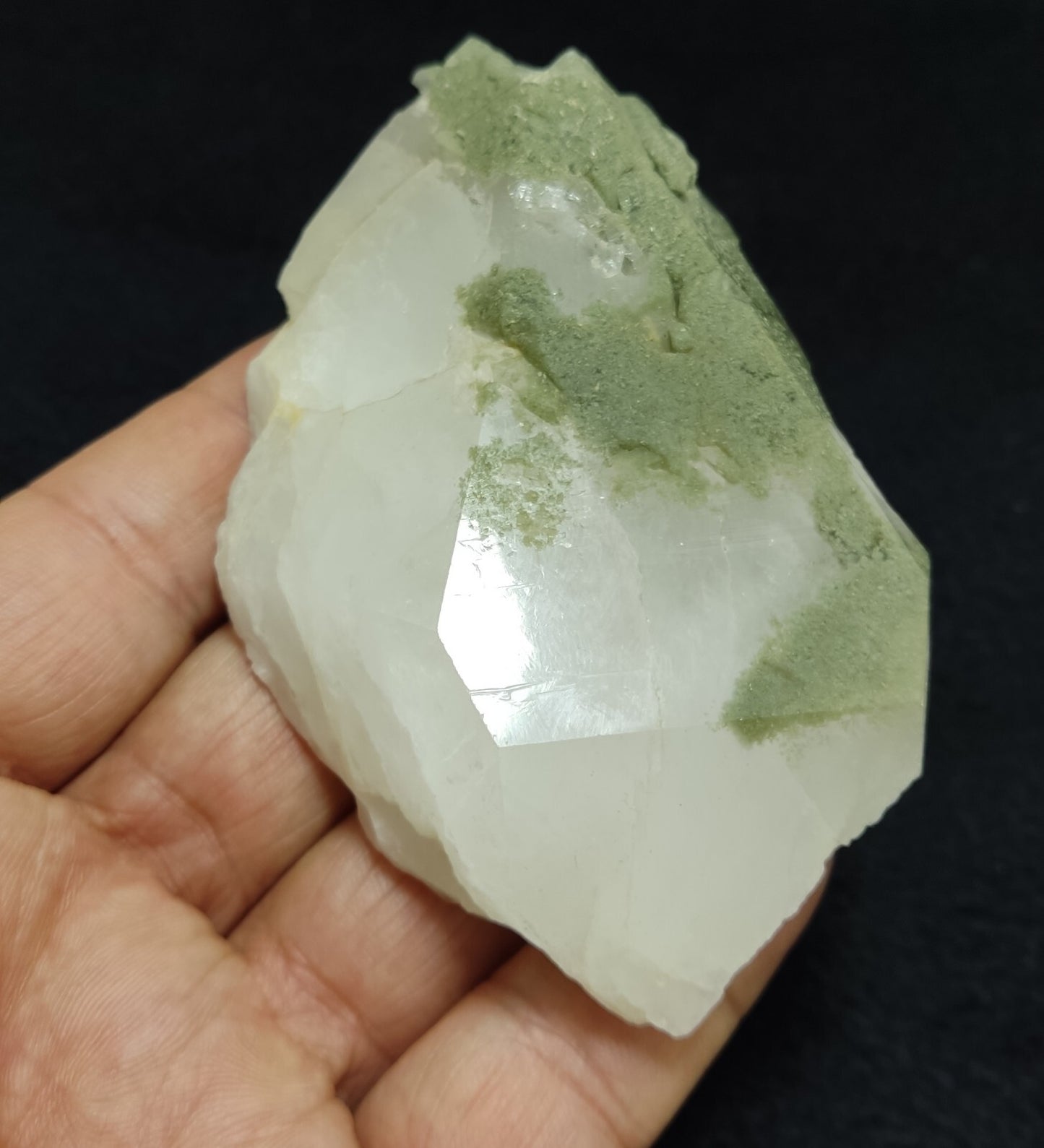 Chlorite quartz terminated crystal specimen 187 grams