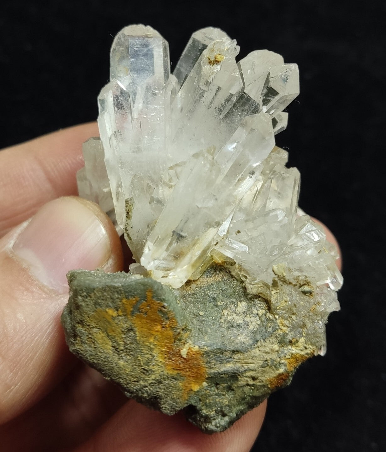 An Aesthetic specimen of quartz on matrix  62 grams