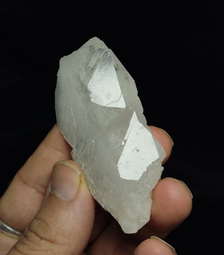Natural Fully Terminated Twin Formations Clear Quartz 78 grams