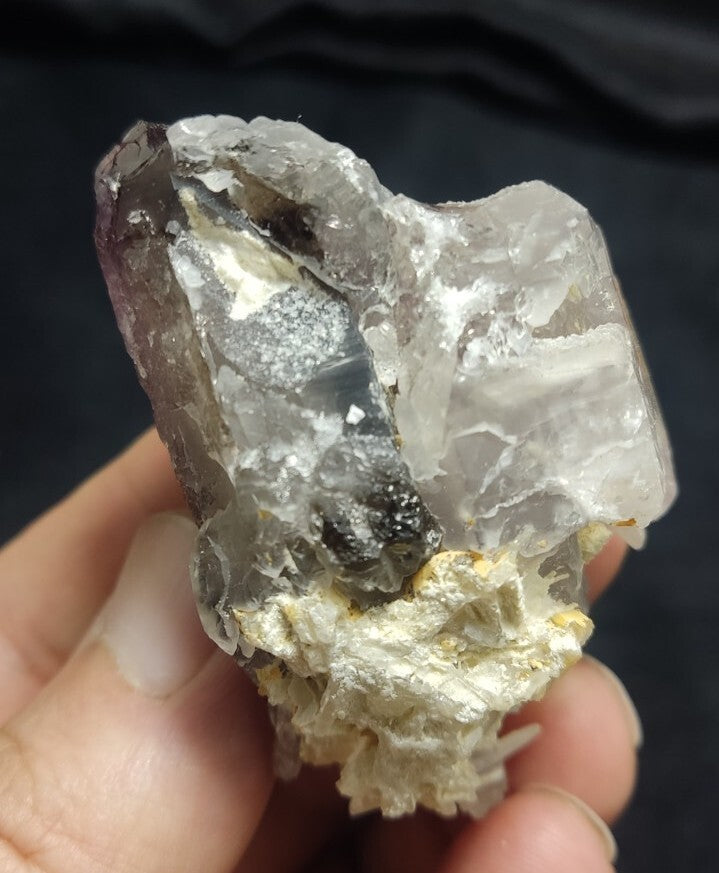 Natural Etched Terminated Smoky Quartz Amethyst 74 grams