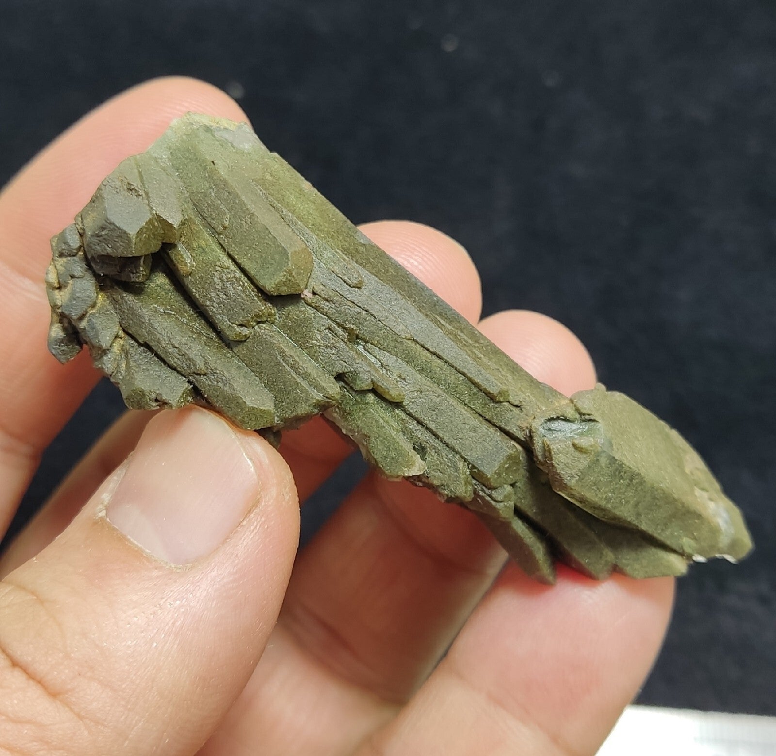 Natural Chlorite Quartz Crystal Bended Formations  35 grams