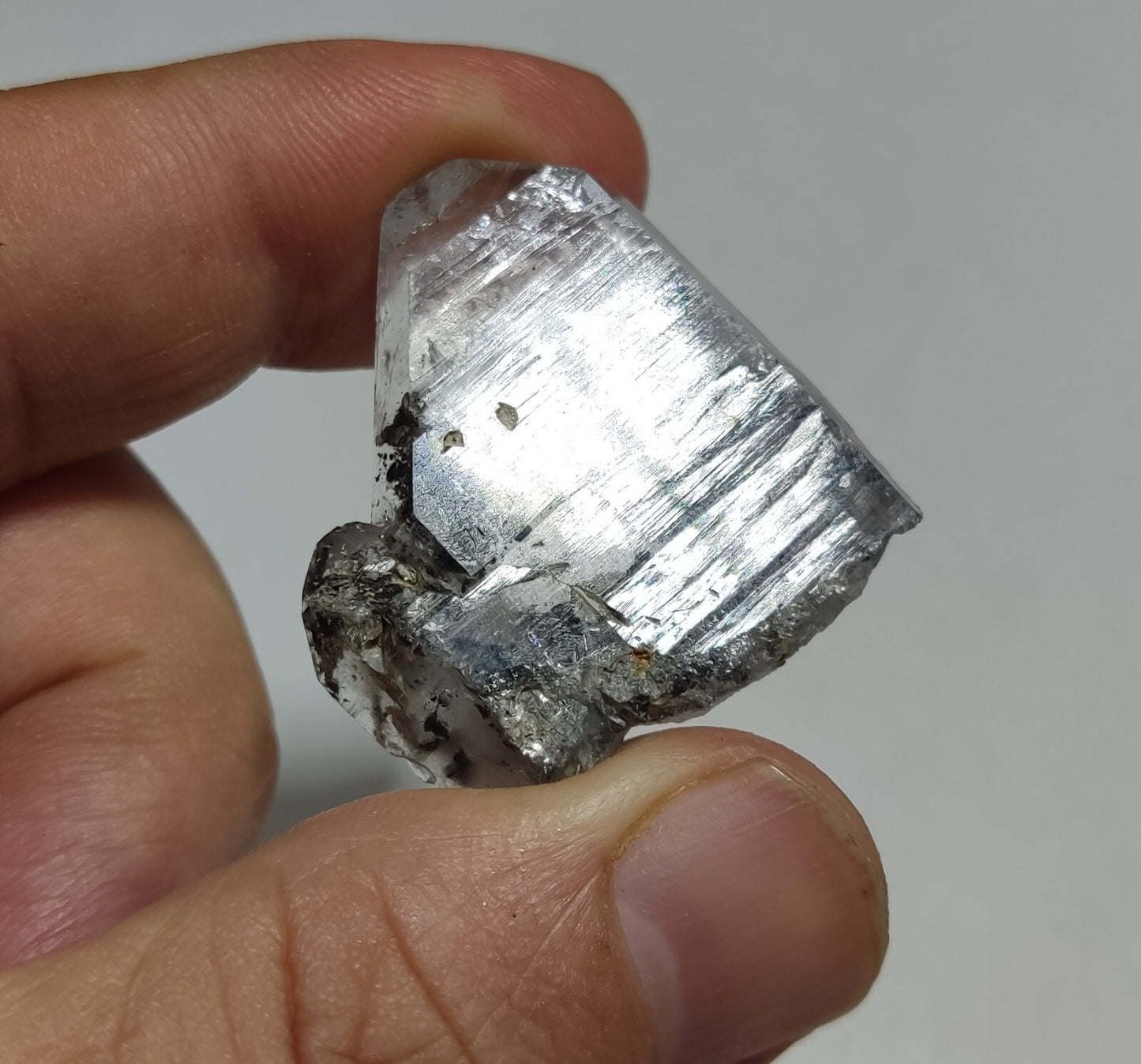 Small Tabular Quartz Crystal With Brookite Inclusions 16 grams