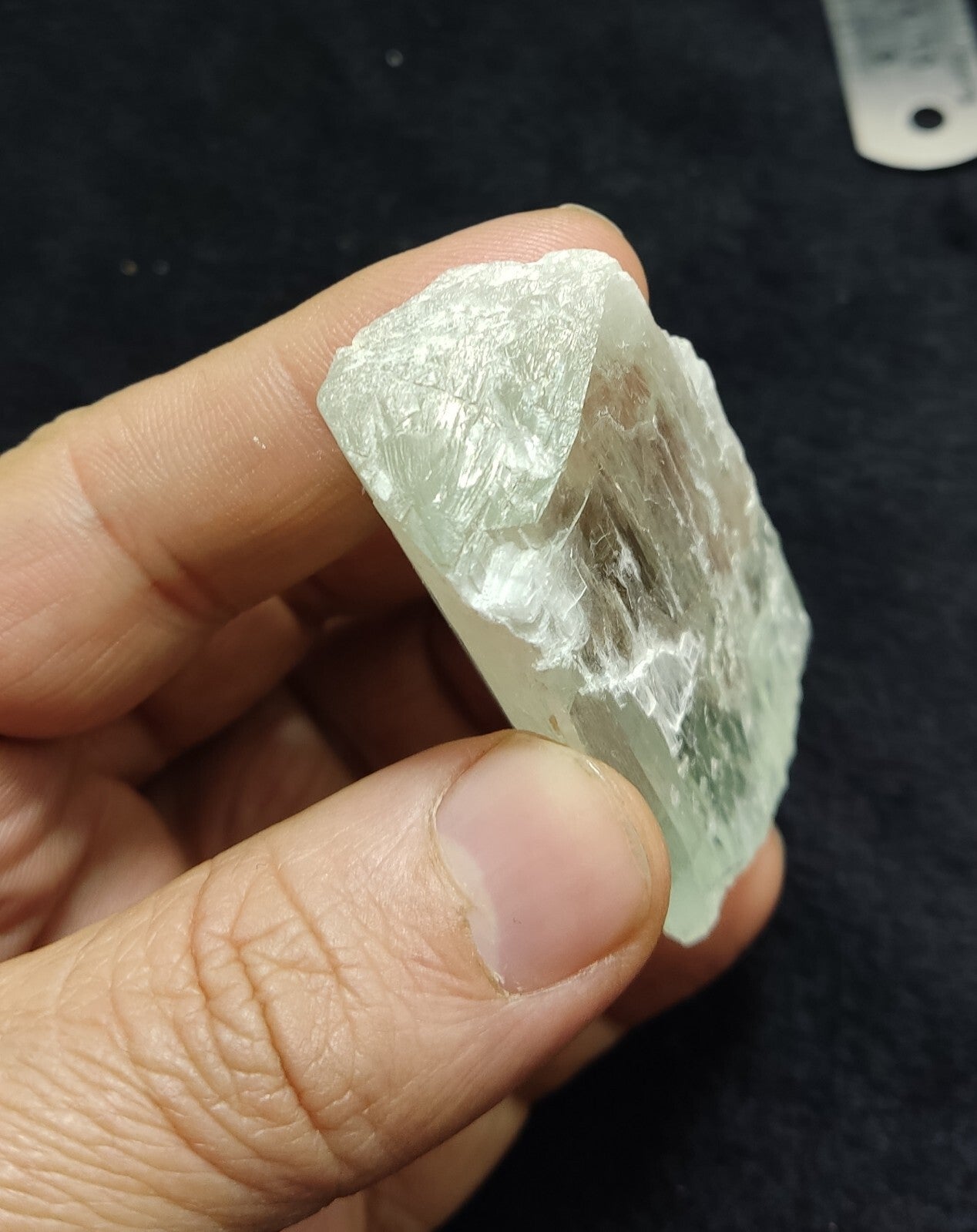 An Aesthetic terminated spodumene floater crystal specimen 75 grams