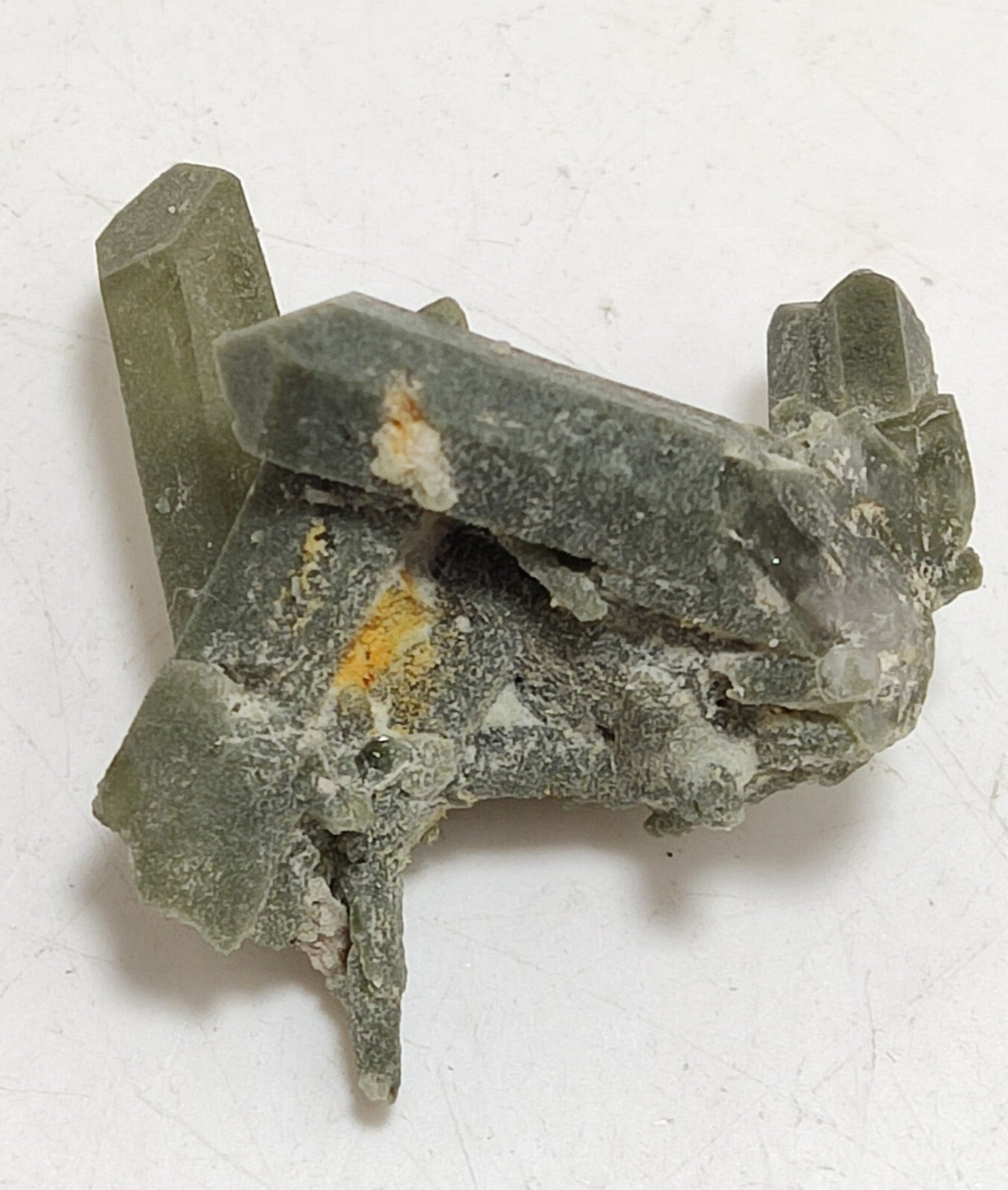 An Aesthetic terminated chlorite Quartz cluster 14 grams