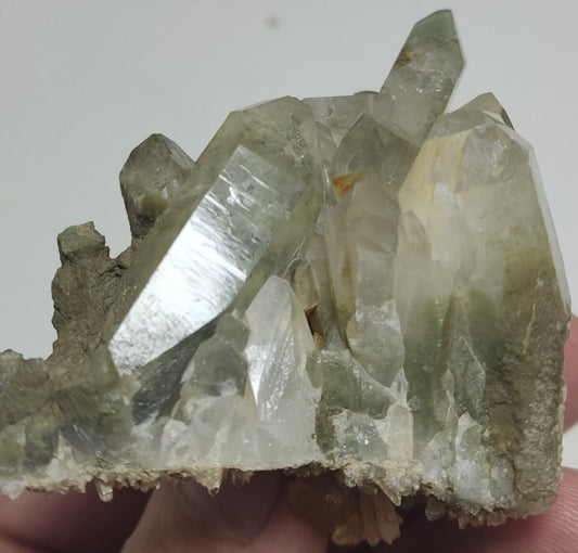 An Aesthetic Natural beautifully terminated Chlorite Quartz cluster 100 grams