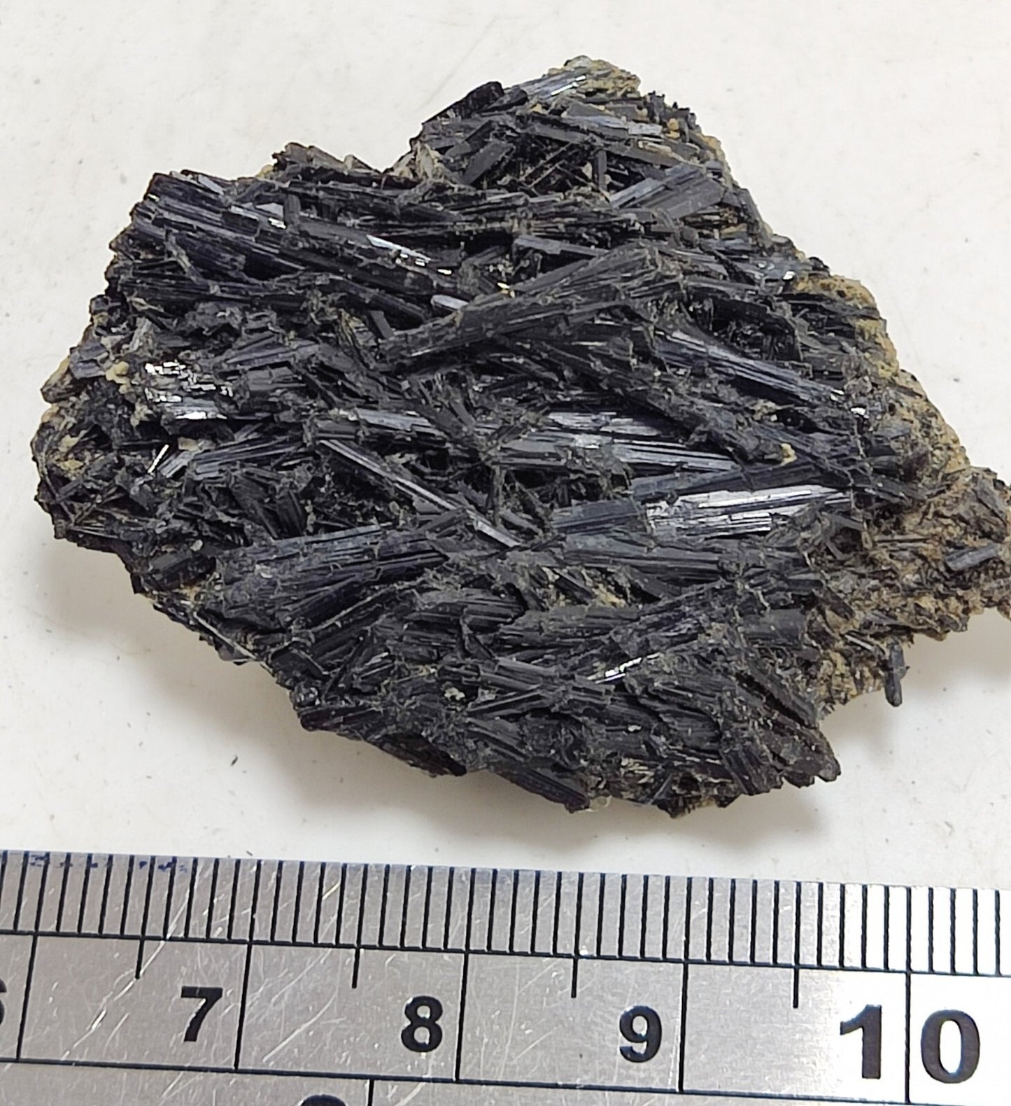 An aesthetic specimen of terminated aegirine crystals cluster 25 grams