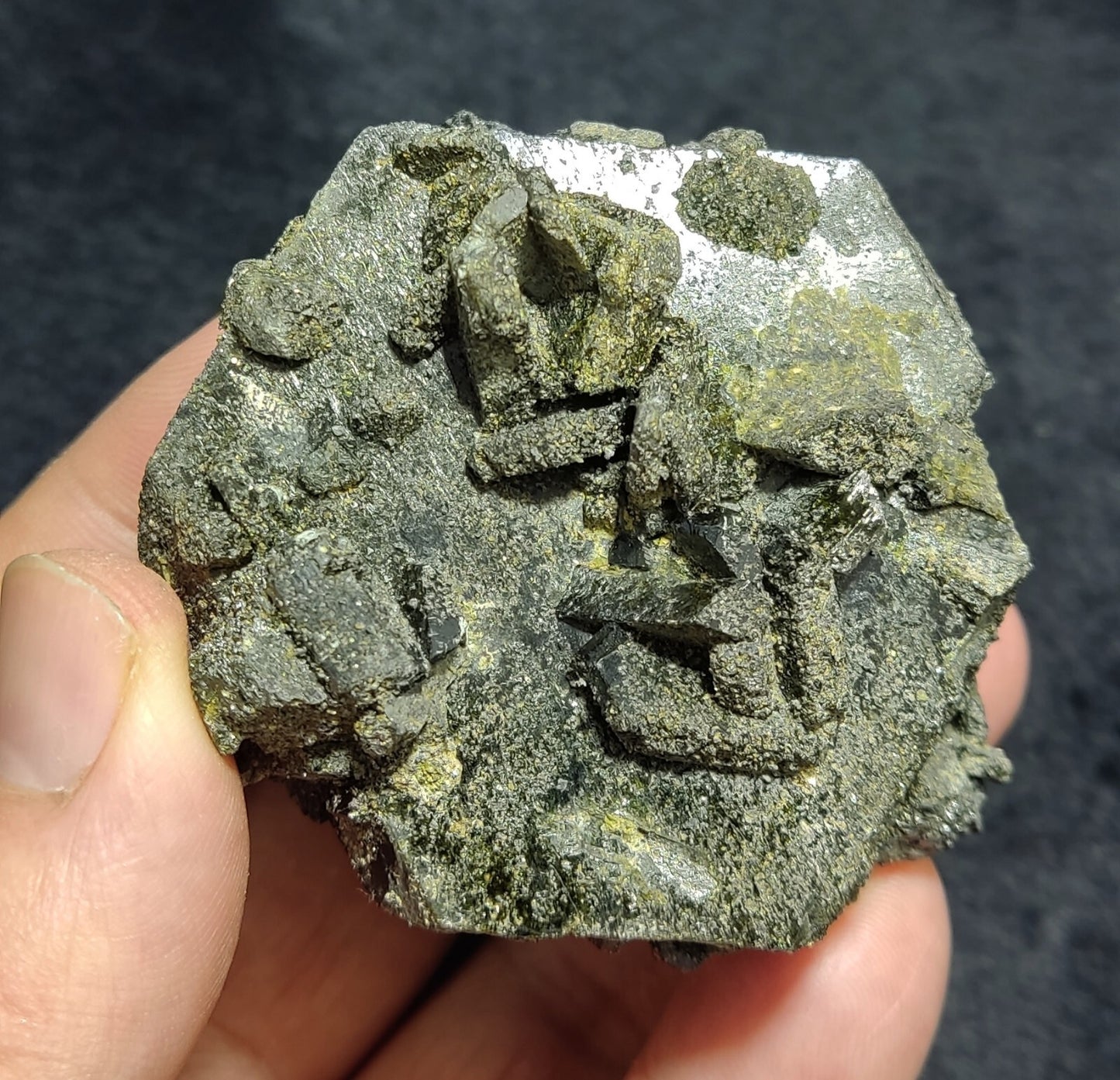 An Aesthetic Natural terminated epidote crystal specimen 205 grams