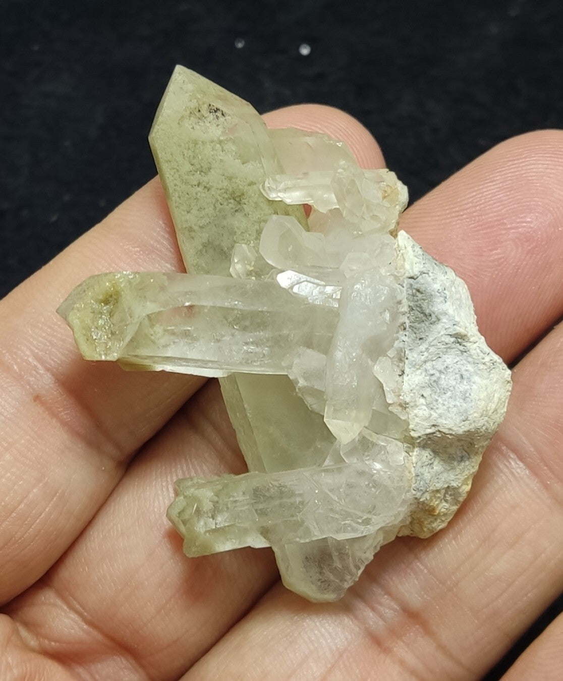 An Aesthetic specimen of chlorite quartz 26 grams