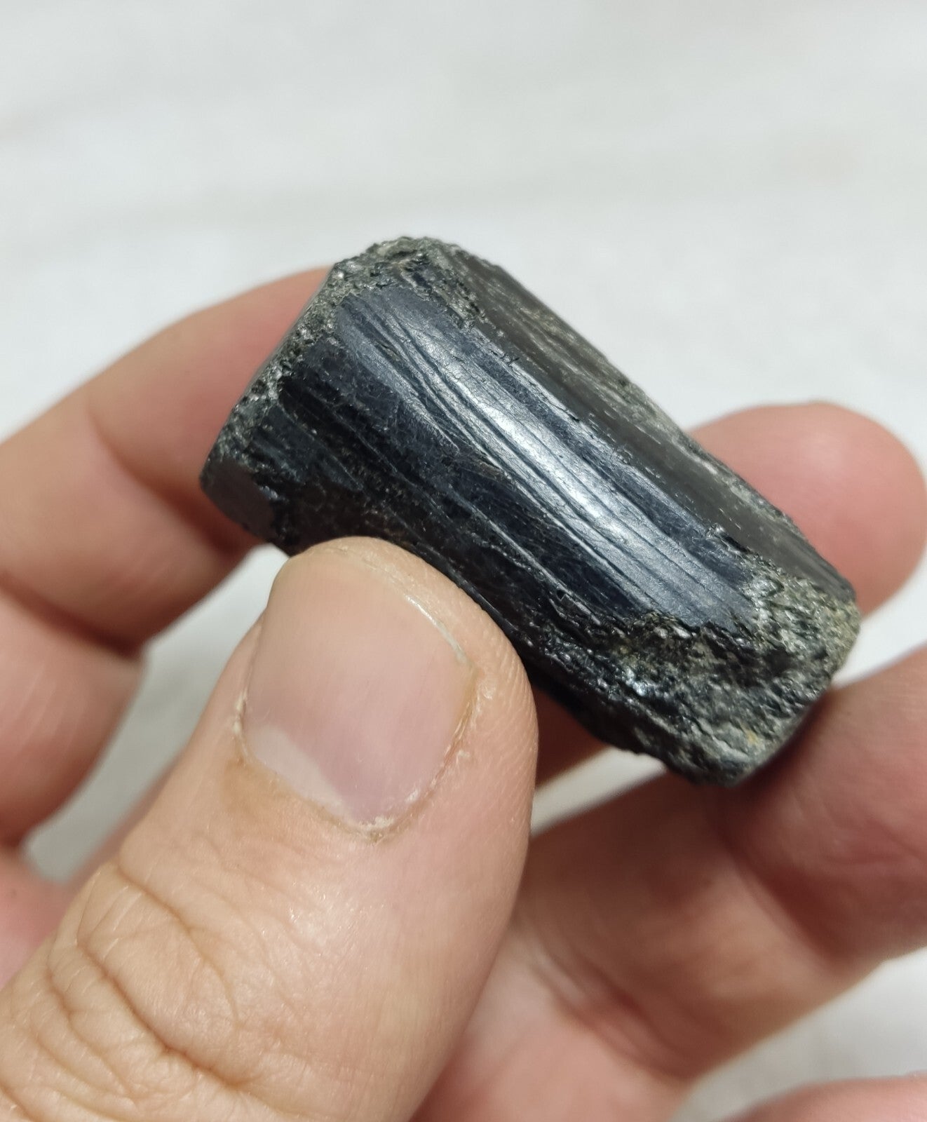 An amazing specimen of terminated black tourmaline 46 grams