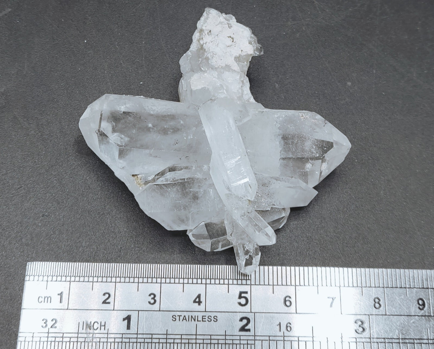 An Aesthetic terminated specimen of Quartz crystal 50 grams