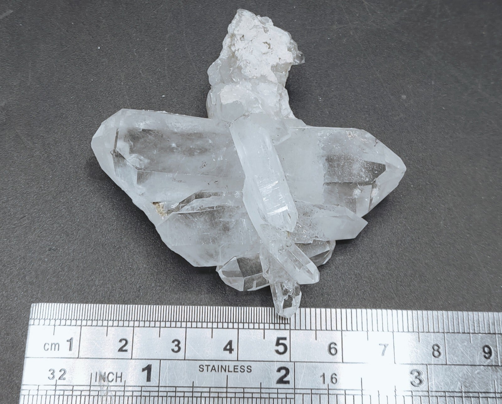 An Aesthetic terminated specimen of Quartz crystal 50 grams