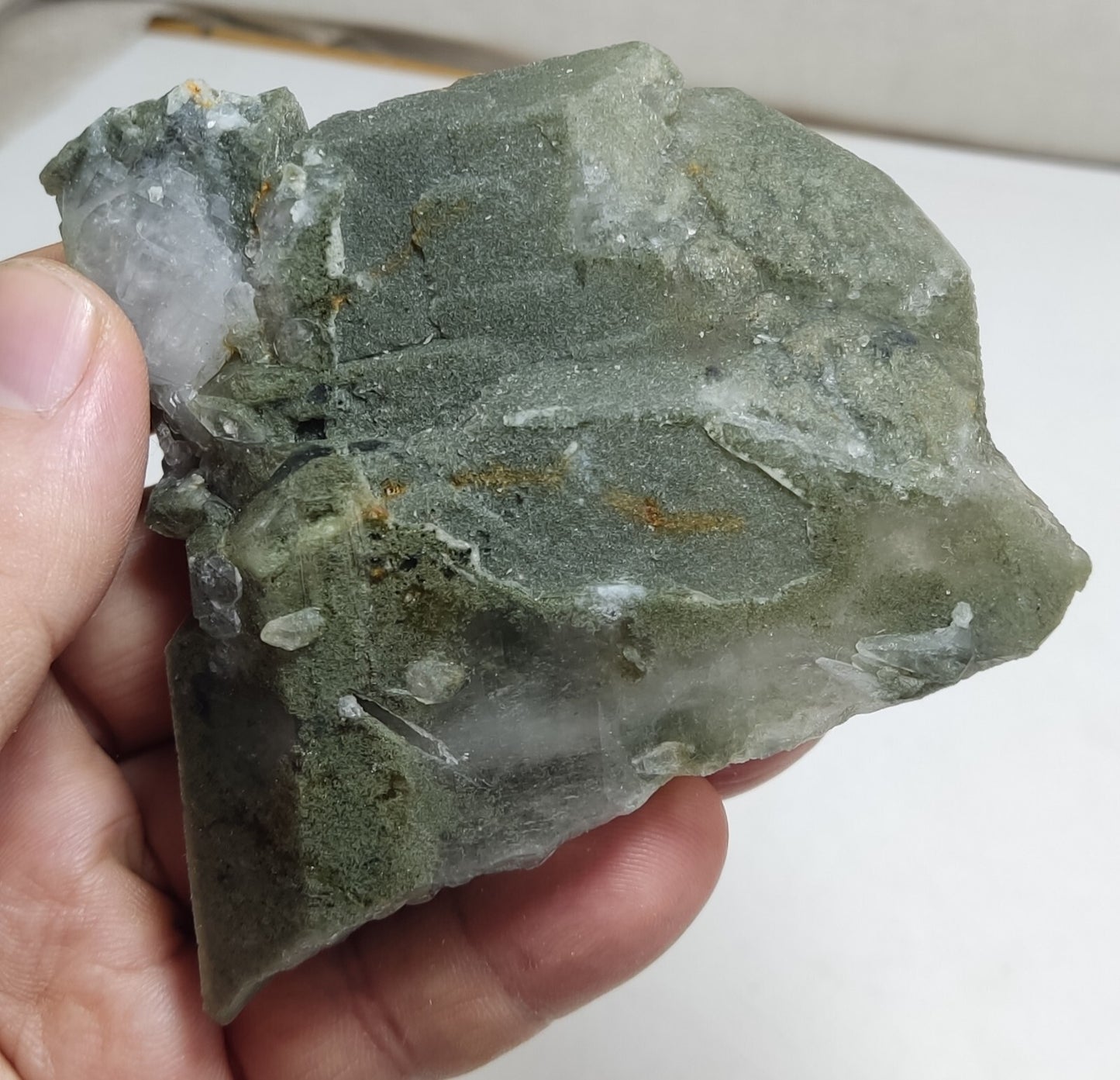 An Aesthetic Natural terminated chlorite Quartz specimen 233 grams