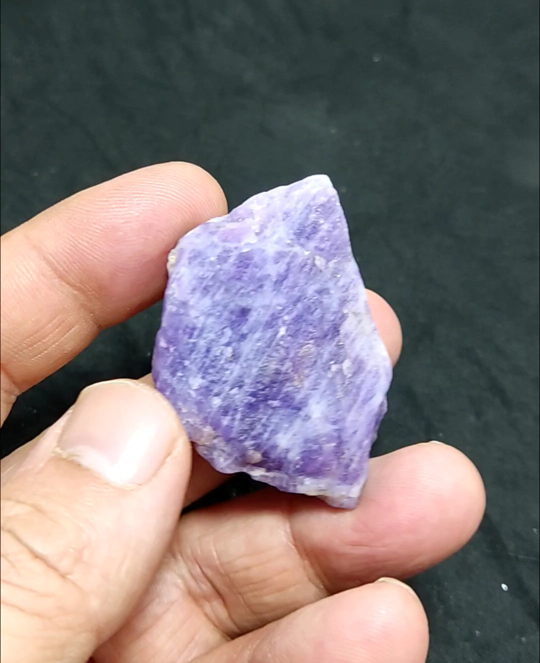 An amazing specimen of rough hackmanite chunk highly Tenebrescent 29 grams