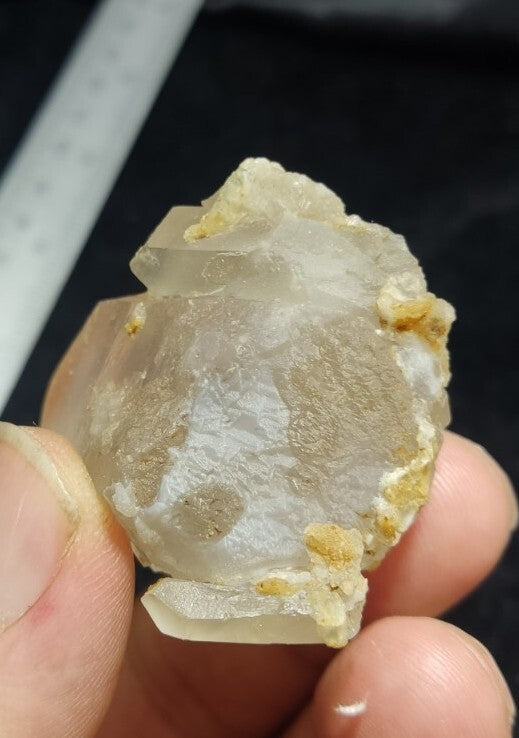 Terminated Quartz Crystal With Amphibole Inclusions 60 grams