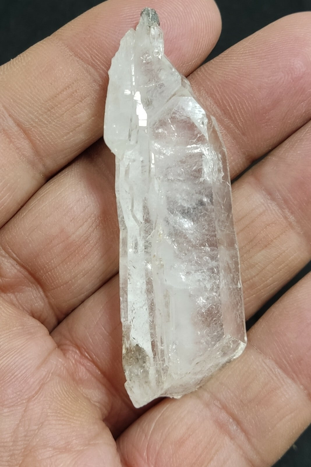 An amazing specimen of terminated faden Quartz crystal 22 grams