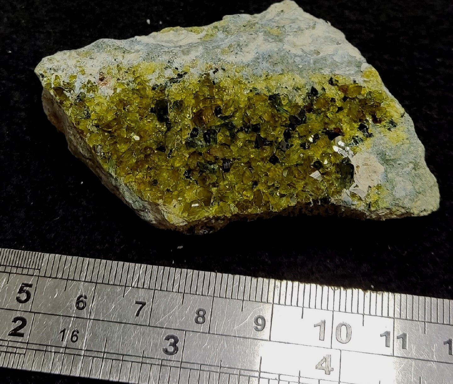 Andradite Garnet On Matrix With Epidotes 101 grams