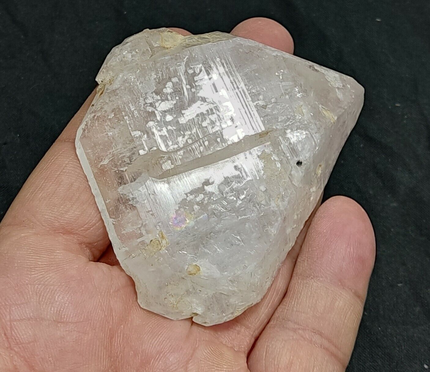 A very Aesthetic Natural beautifully terminated Fenster Quartz crystal 125 grams