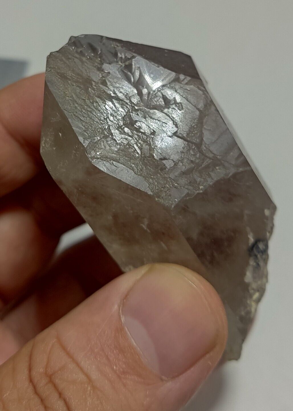 An Aesthetic Naturally terminated specimen of light Smoky Quartz 116 grams