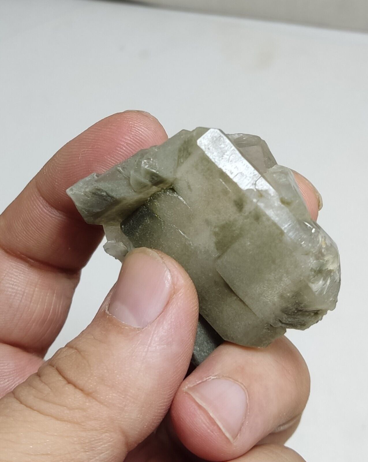 An Aesthetic Natural beautifully terminated Chlorite Quartz specimen 57 grams