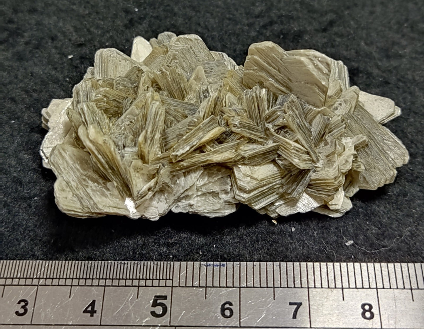 An Aesthetic specimen of muscovite cluster 30 grams
