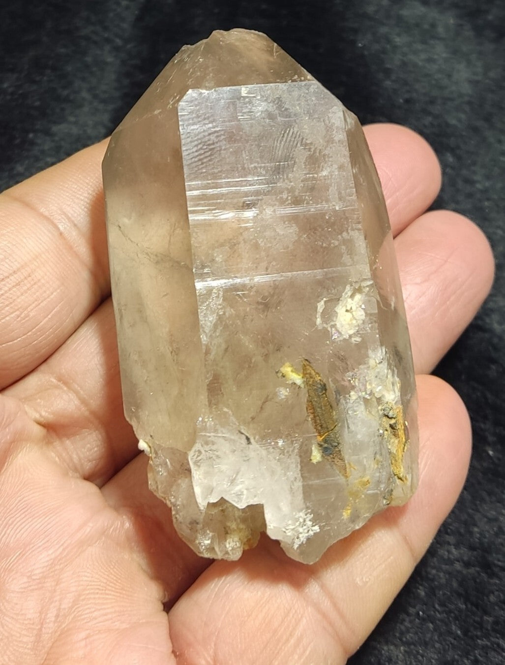 An Aesthetic Naturally terminated specimen of light Smoky Quartz 116 grams