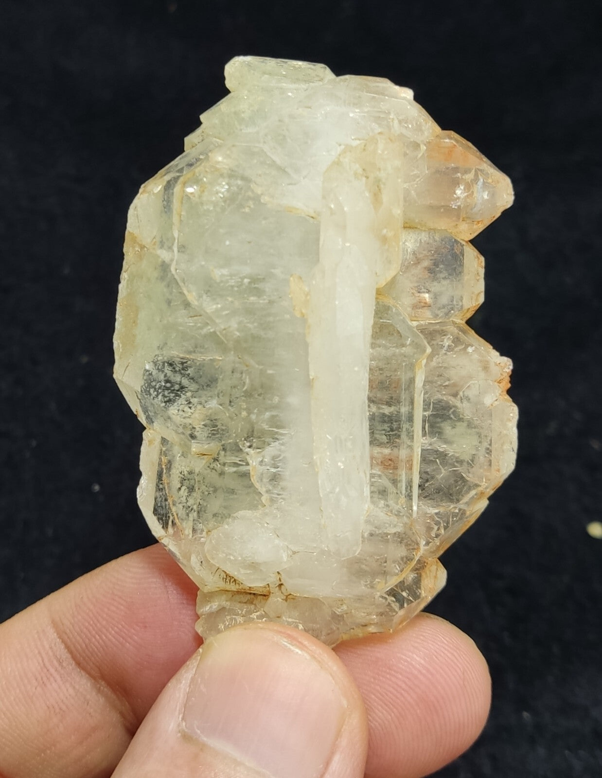 An Aesthetic terminated specimen of Faden Quartz crystal 47 grams