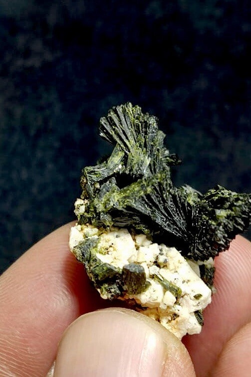 Natural Epidote On Matrix 8.5 Grams.