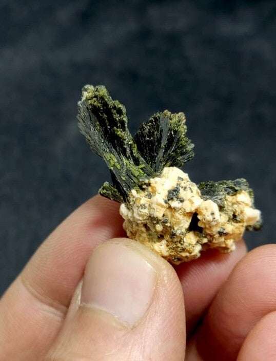 Natural Epidote On Matrix 8.5 Grams.