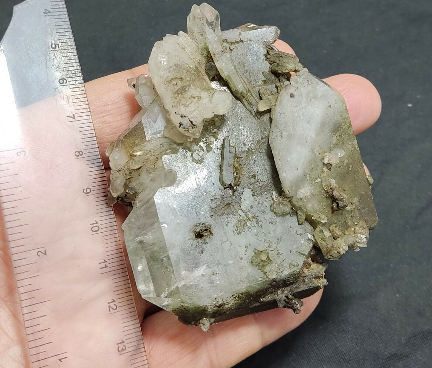 An Aesthetic Natural beautifully terminated Chlorite Quartz crystal 163 grams