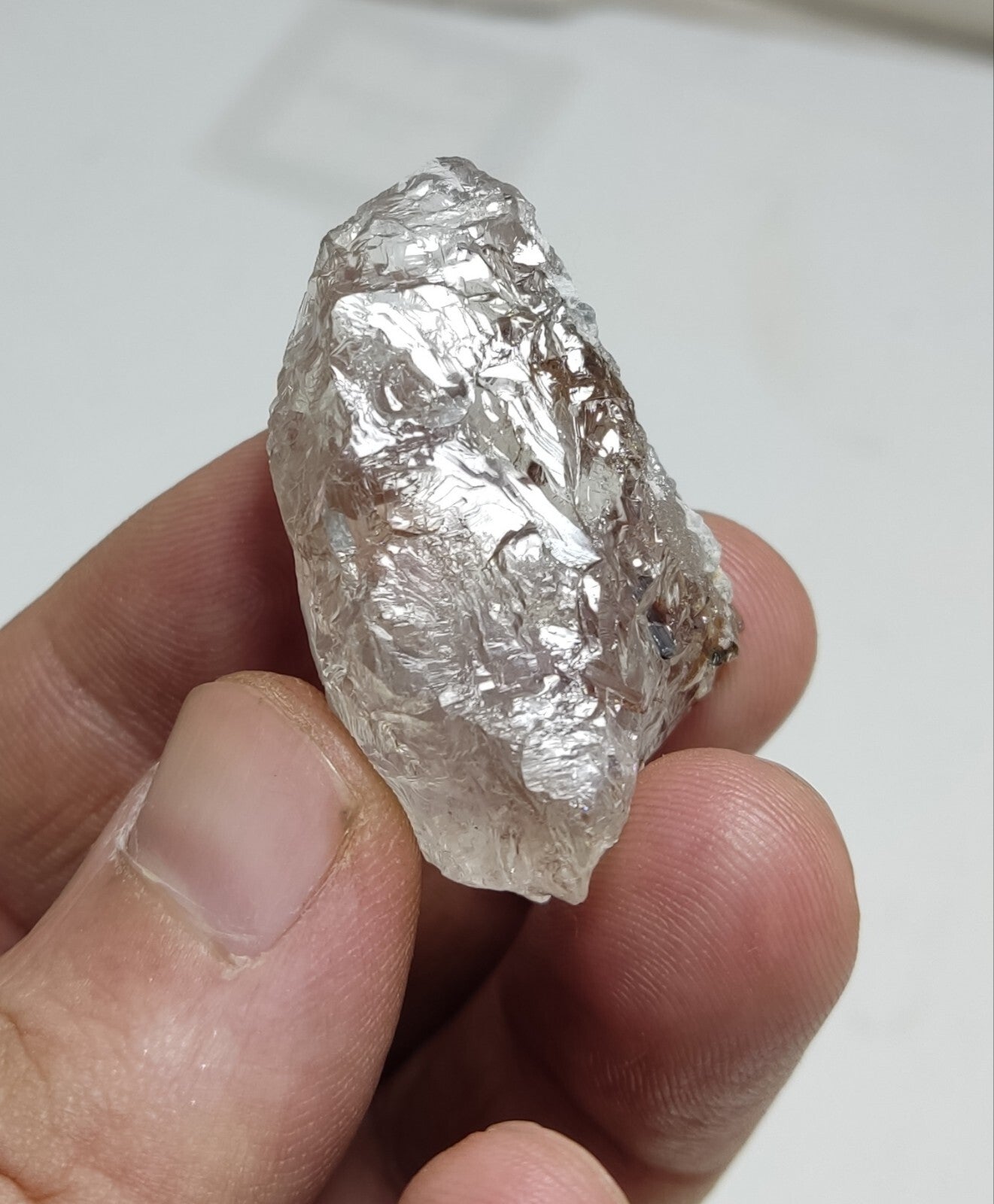 An aesthetic specimen of quartz with rutile inclusions 25 grams