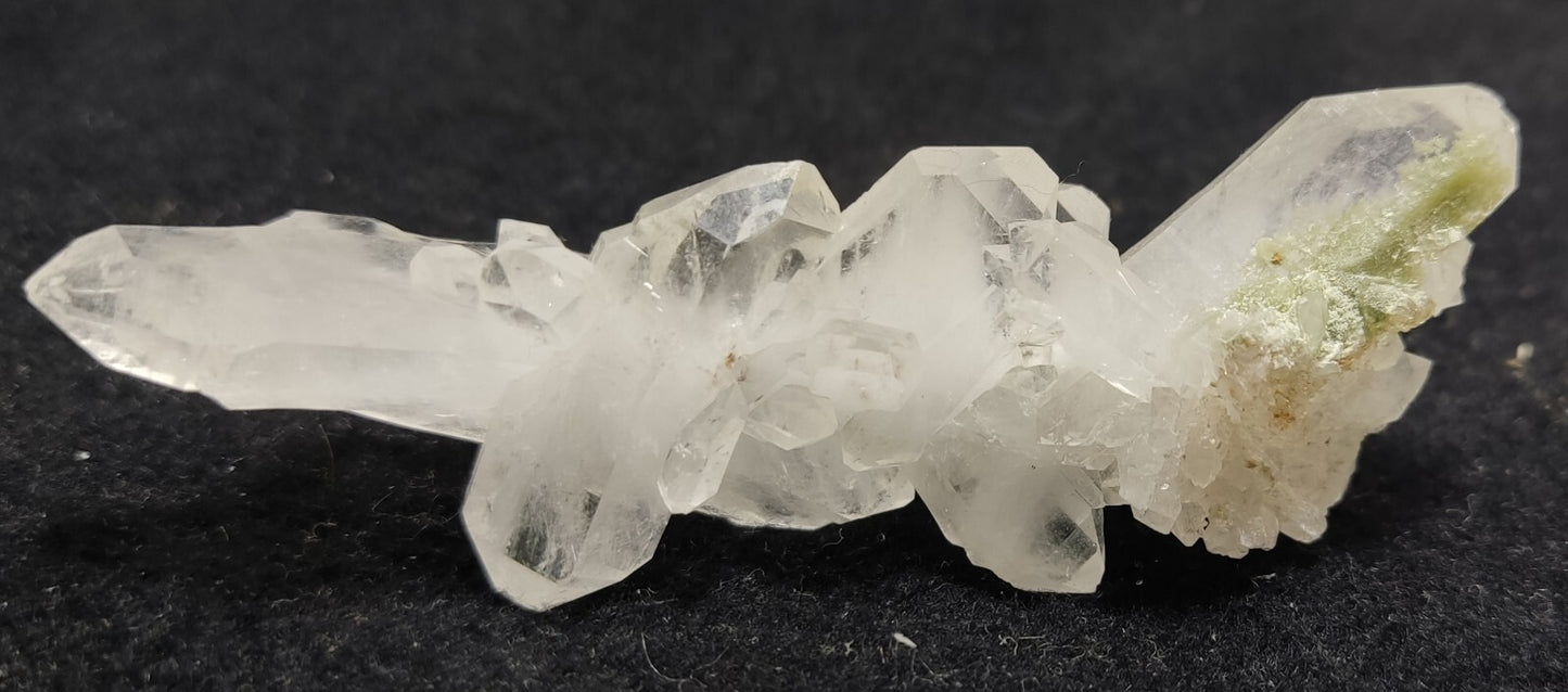 An Aesthetic specimen of Quartz cluster with chlorite spots 29 grams