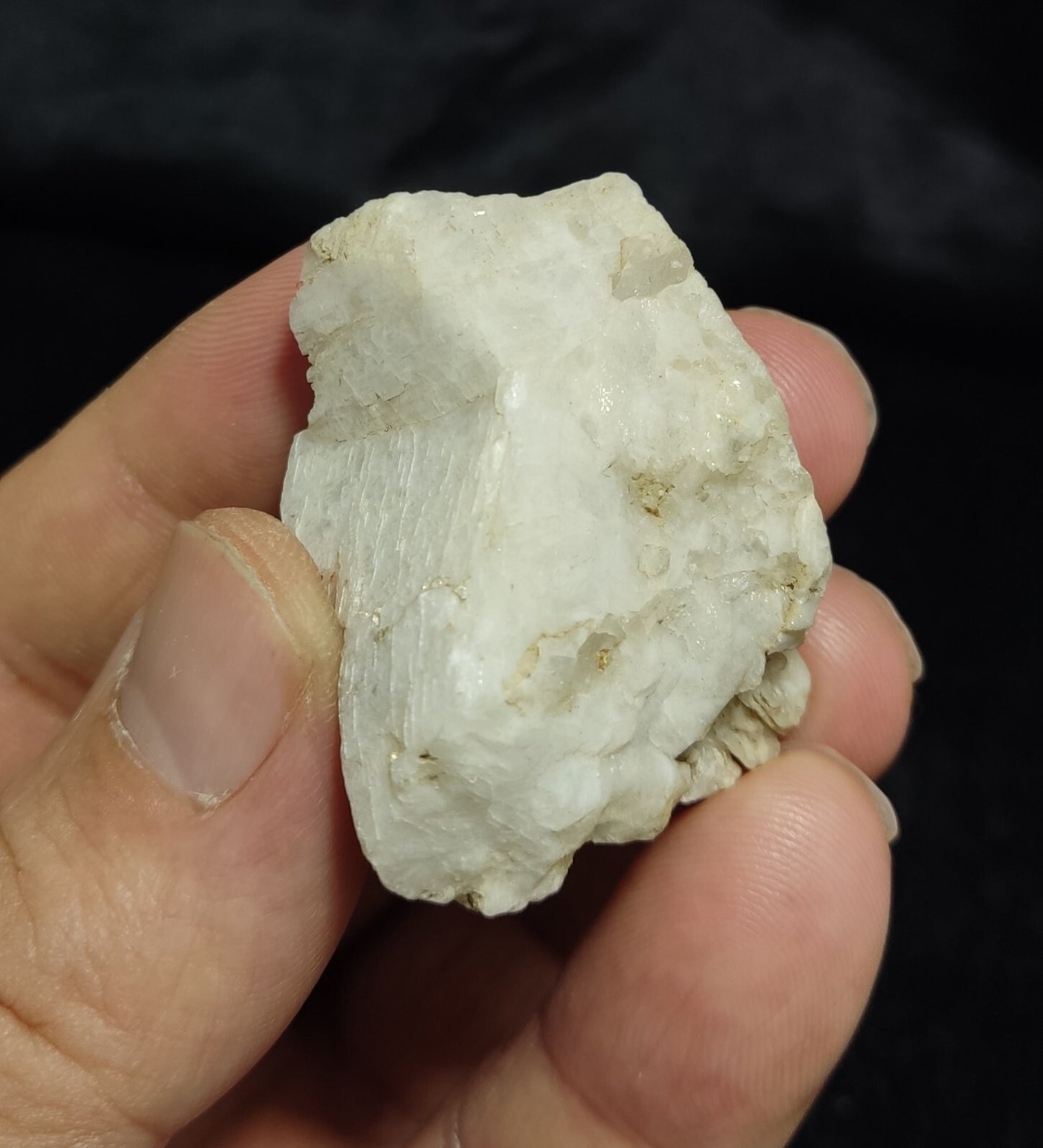 Small Sized Specimen Of Garnet Spessartine On Feldspar 34 grams