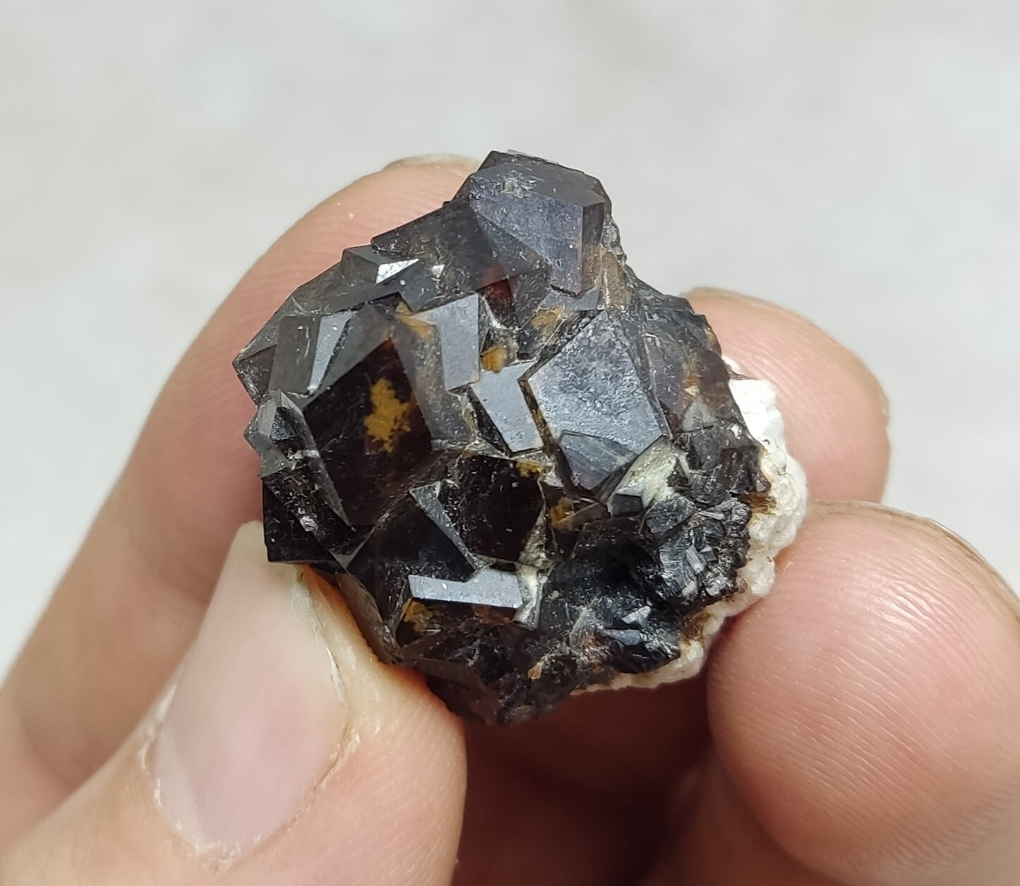 An Aesthetic specimen of andradite garnets on matrix 18 grams