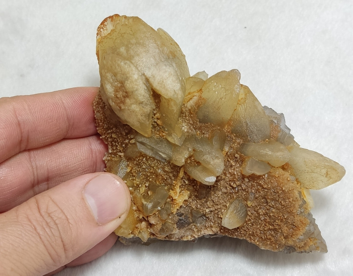 An Aesthetic Natural terminated specimen of calcite with Fluorite 326 grams