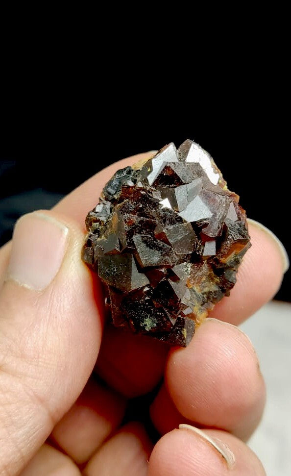Natural Andradite Garnet Cluster 26 Grams
