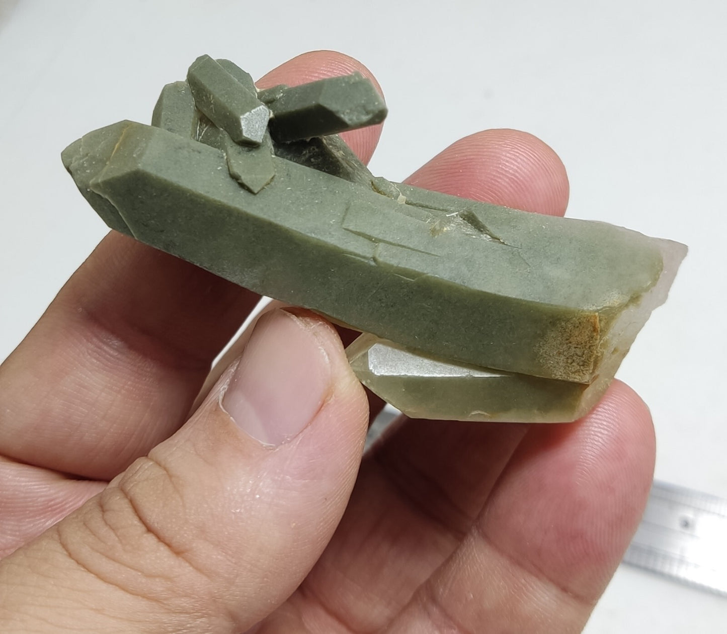 An Aesthetic Natural beautifully terminated Chlorite Quartz specimen 52 grams