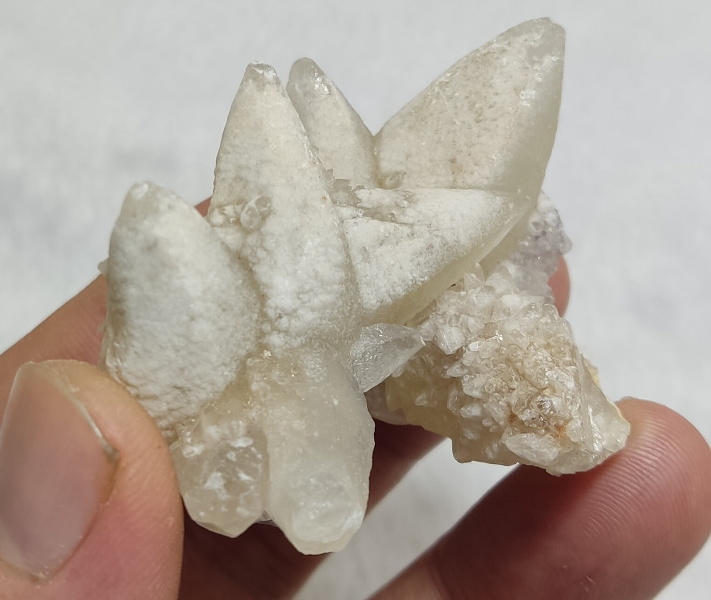 An Aesthetic Naturally terminated specimen of dogtooth calcite 55 grams