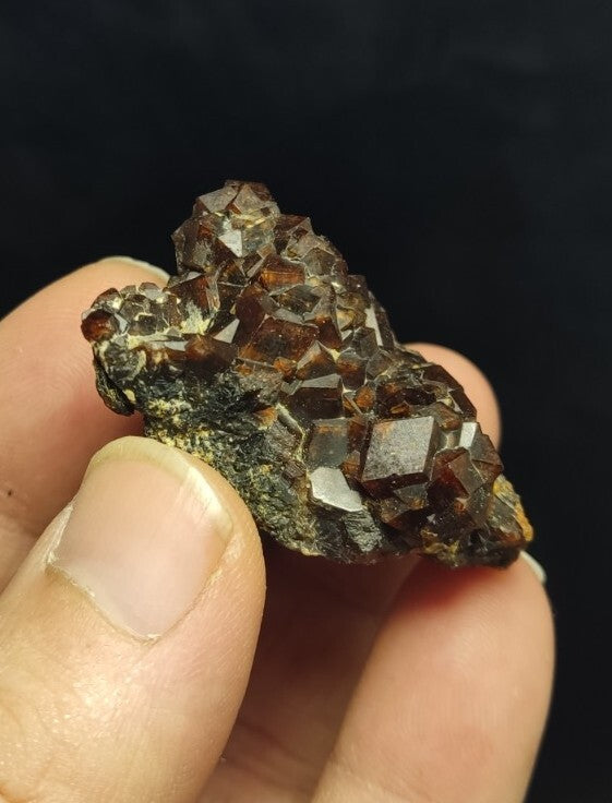 Natural Andradite Garnets Cluster 51 grams