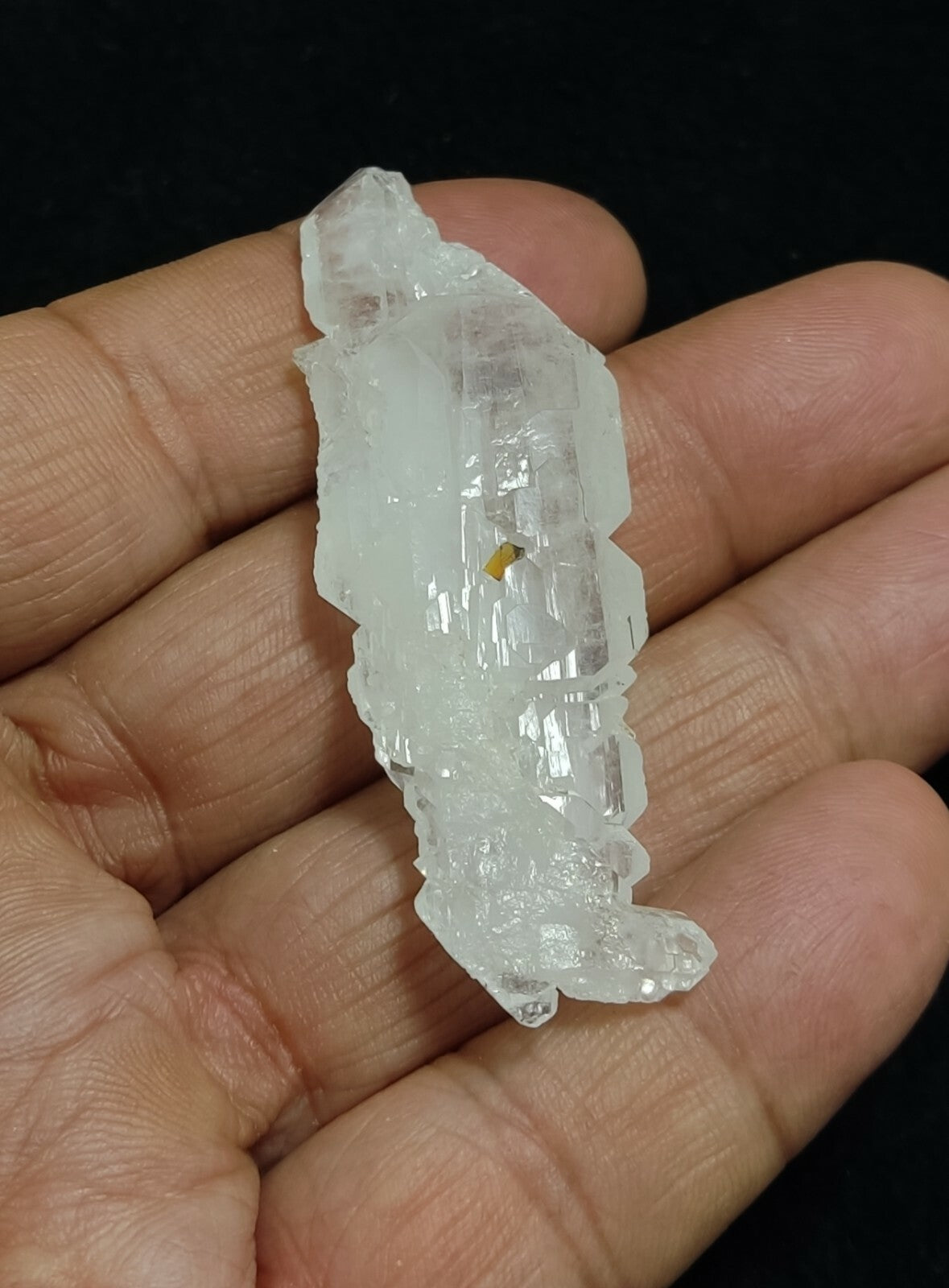 An amazing specimen of terminated faden Quartz crystal 16 grams