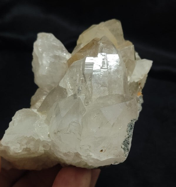 Natural terminated Quartz Specimen with Siderite 412 grams