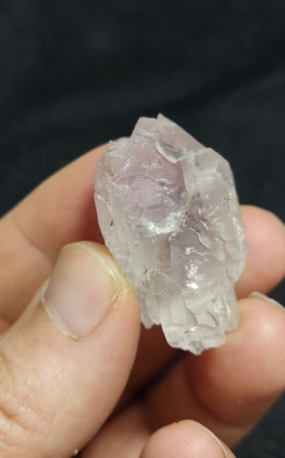 Miniature Etched Natural Transparent Quartz Amethyst Double Terminated 21 grams