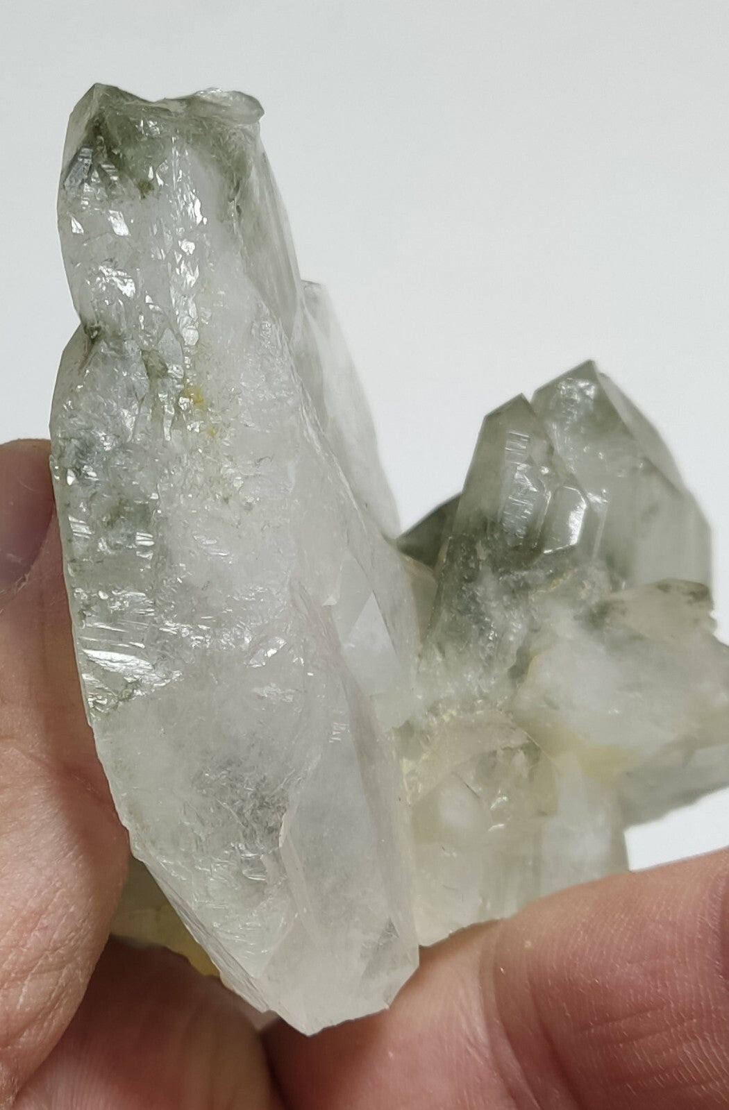 An Aesthetic Natural beautifully terminated Chlorite Quartz cluster 218 grams