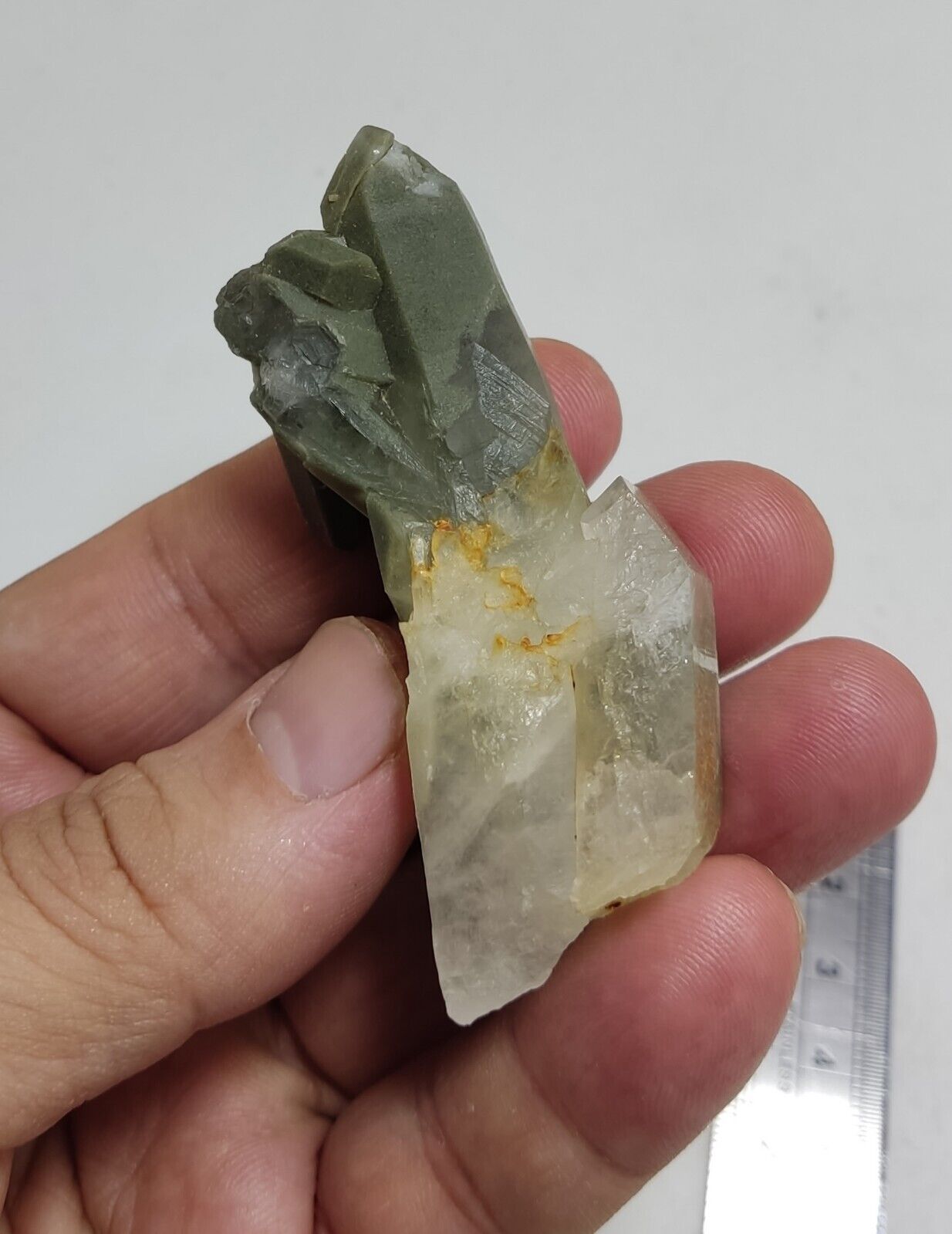 An Aesthetic Natural beautifully terminated Chlorite Quartz specimen 52 grams