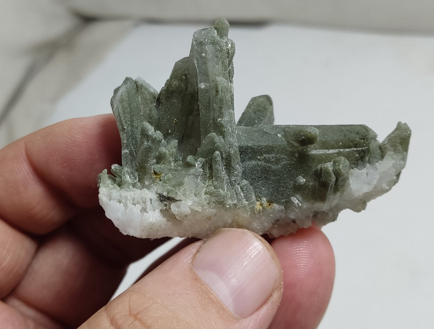 An Aesthetic Natural beautifully terminated Chlorite Quartz specimen 35 grams