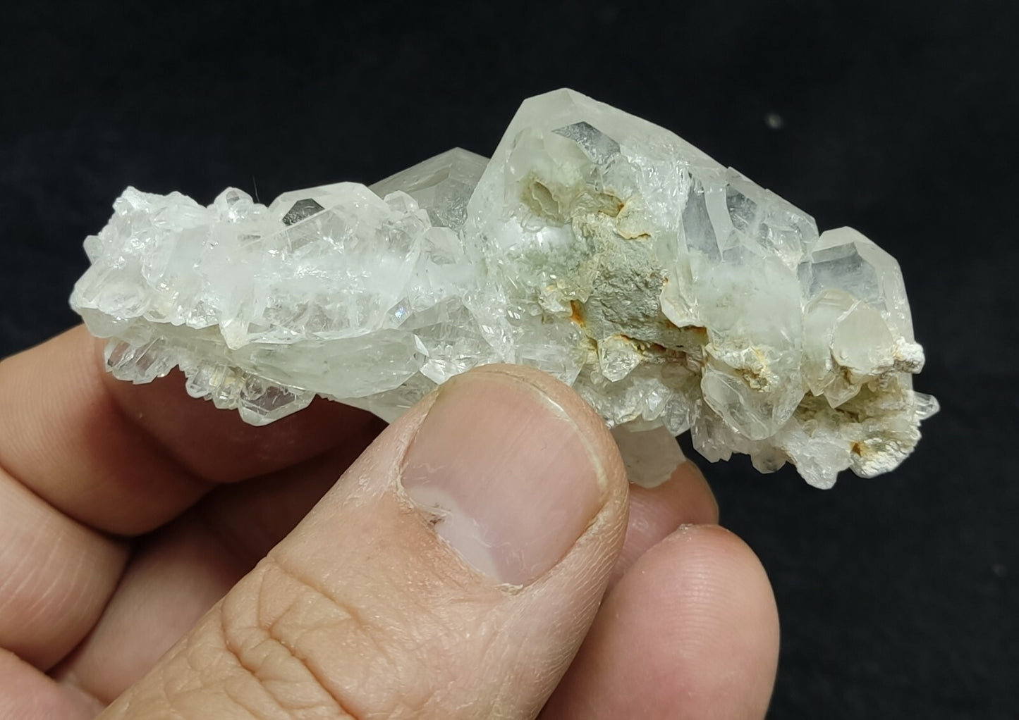 An amazing specimen of terminated faden Quartz crystal 45 grams