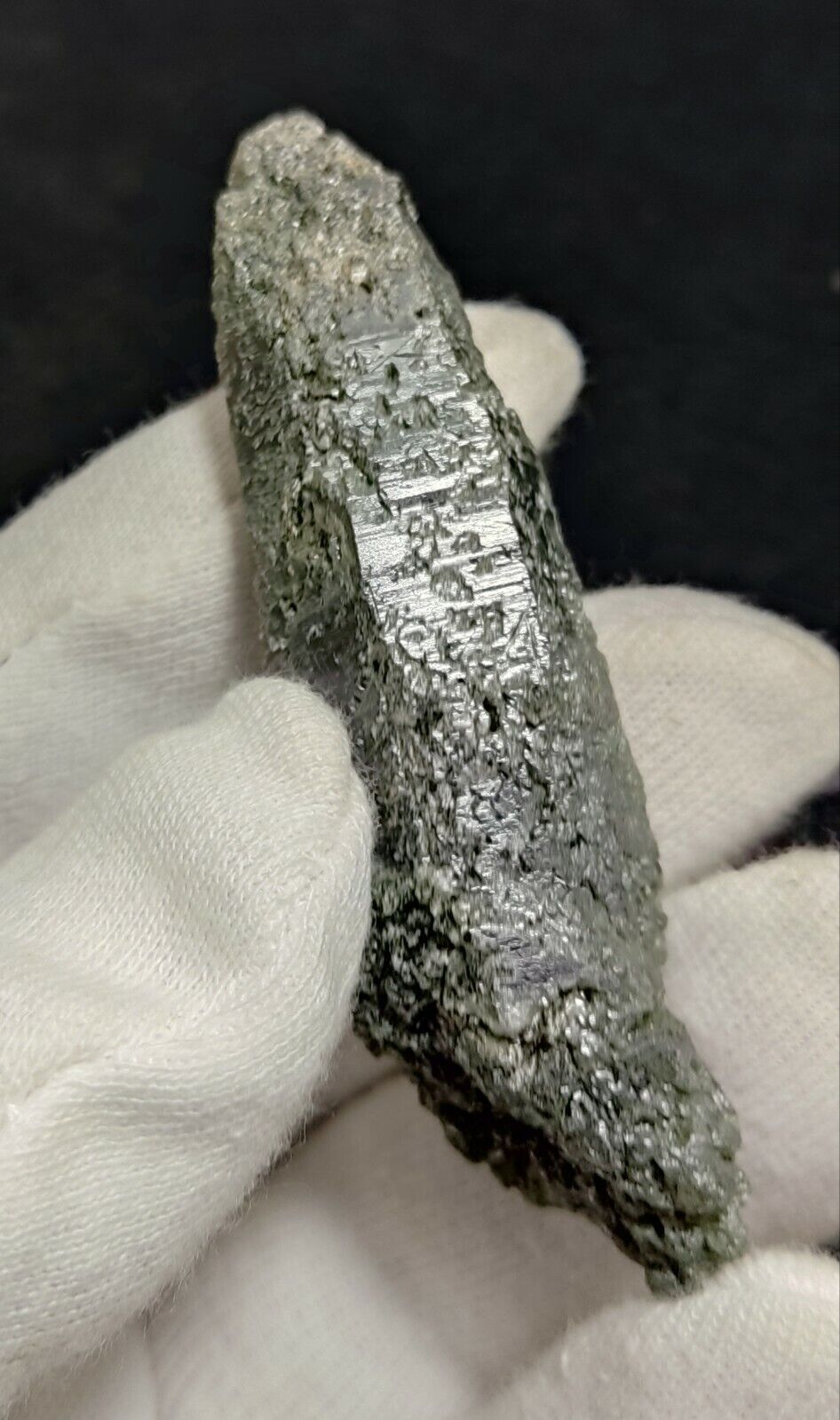 An Aesthetic Natural etched terminated Chlorite Quartz crystal specimen 39 grams