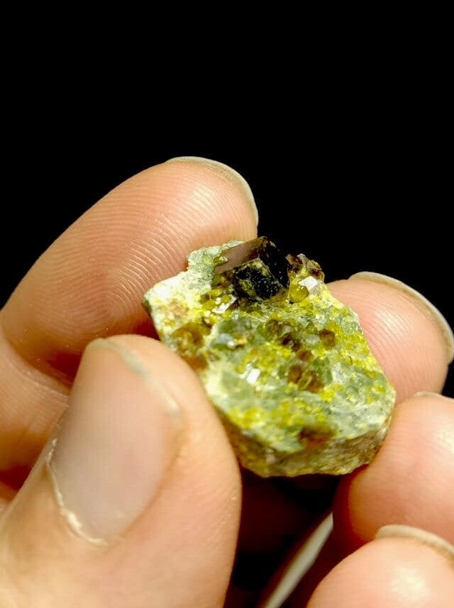 Andradite Garnet With Epidote 6.5 Grams.