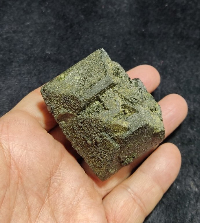 Dark Green Lusterous Epidote Crystal 226 grams