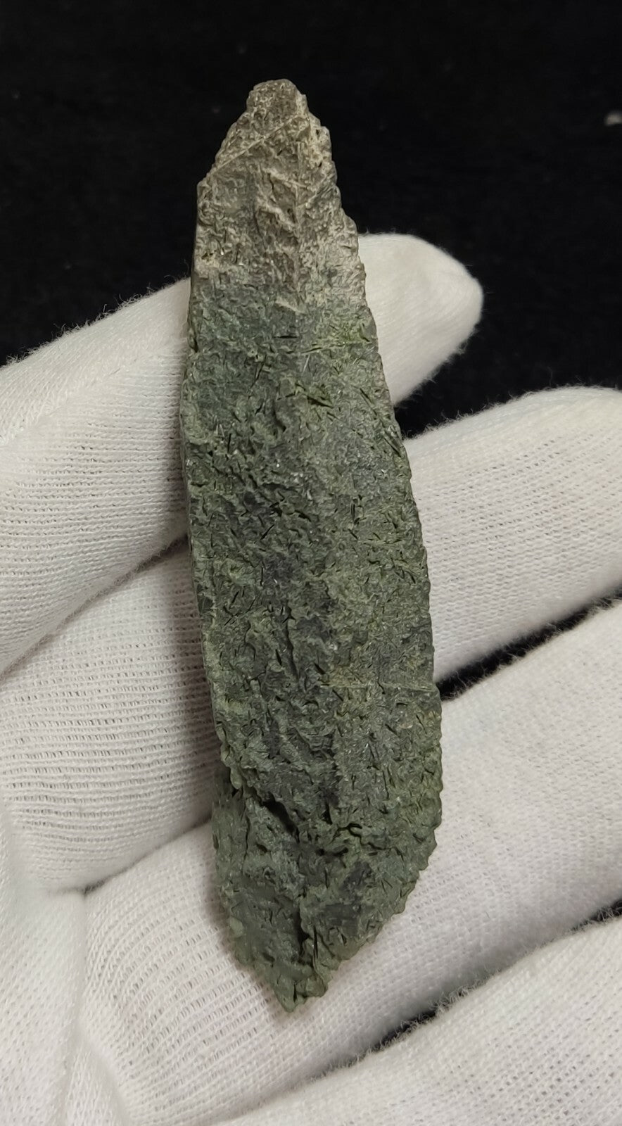 An Aesthetic Natural etched terminated Chlorite Quartz crystal specimen 39 grams