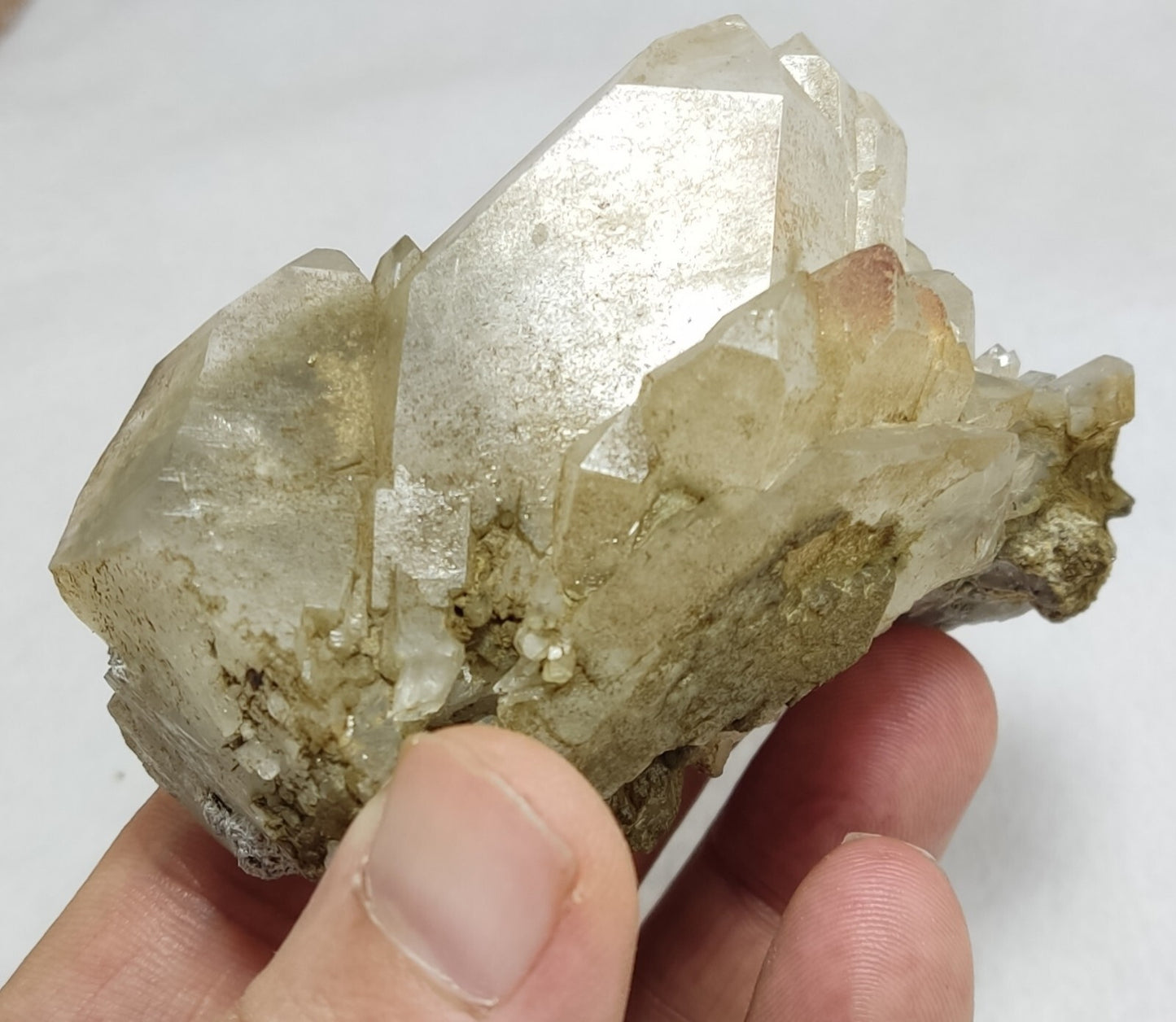 An Aesthetic Natural beautifully terminated Chlorite Quartz cluster 229 grams